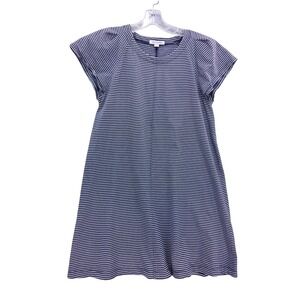 Free Assembly Striped T-Shirt Dress Casual‎ Short Sleeve Cotton Blend S
